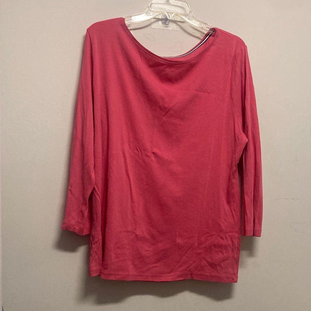 TALBOTS/Women's Pink long sleeve T-shirt